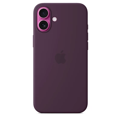 iPhone 16 Plus Silicone Case with MagSafe – Plum