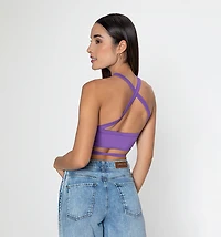 WOMEN'S OFF SHOULDER CROP TOP