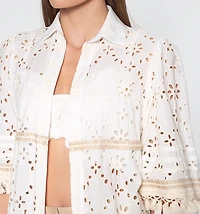 WOMEN'S 3/4 SLEEVE KIMONO