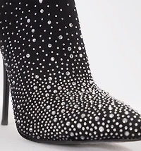 Over the Knee Sock Boot with Silver Hot Fix
