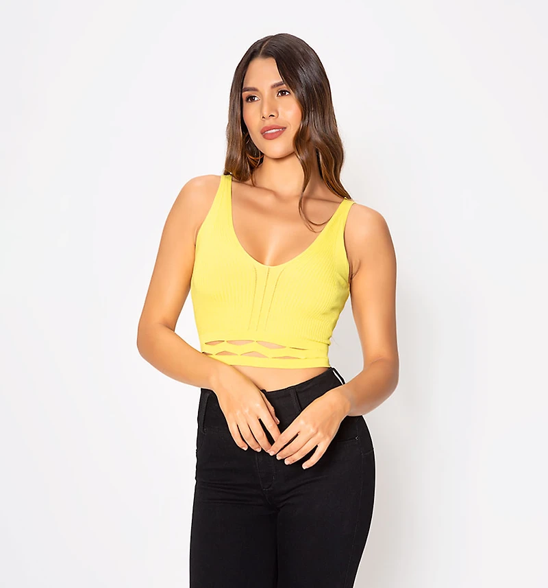 Woven Blouse With Detail At The Waist