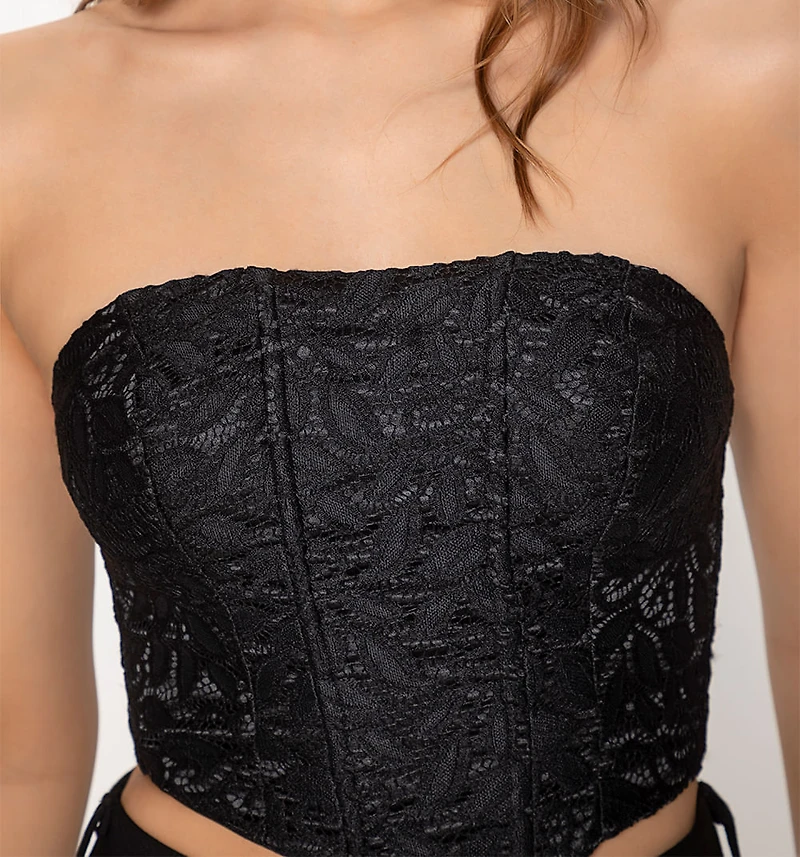 Corset Style Crop Top