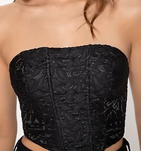 Corset Style Crop Top