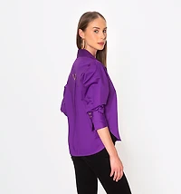 Sleeve shirt with wide cuff