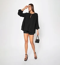 Pleated blouse