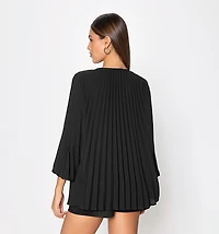 Pleated blouse