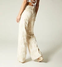 HIGH WAIST PALAZZO PANTS WITH BELT