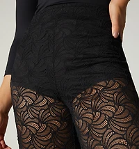 High-waisted palazzo-style pants with pant