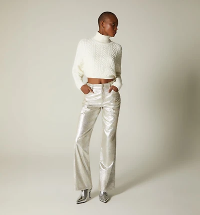 MID-RISE PANTS WITH HARDWARE