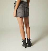 SHORT SKIRT, MID WAIST, FIVE POCKETS