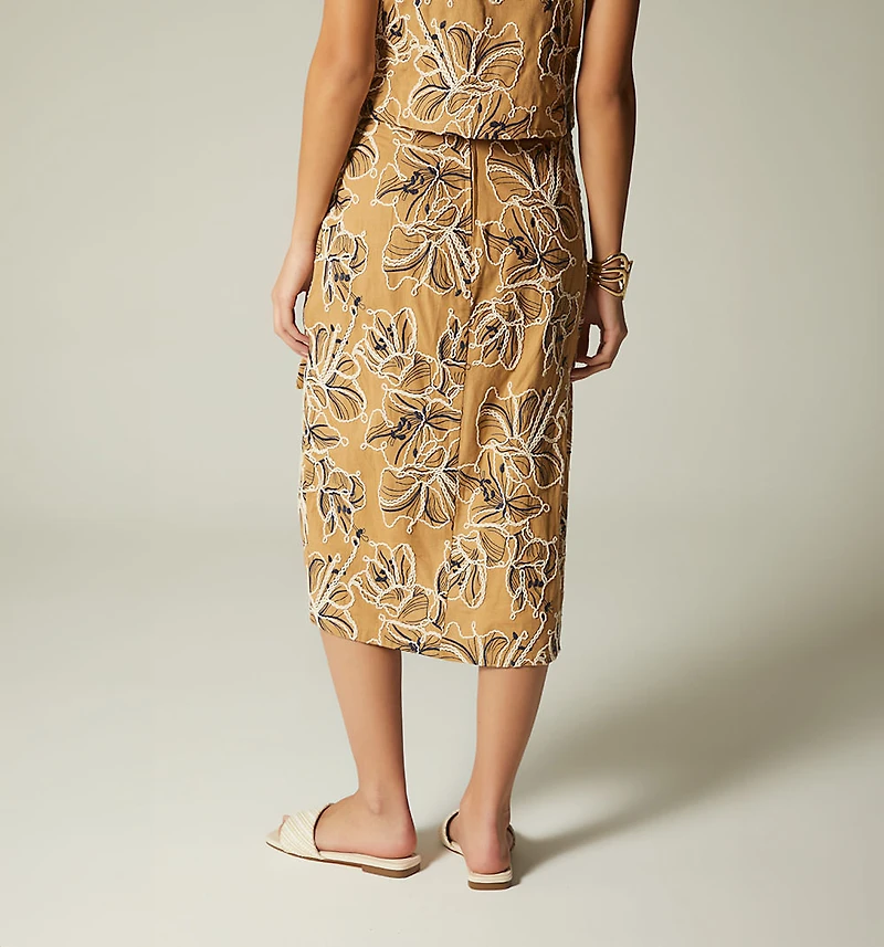 MIDI SKIRT WITH SLIT