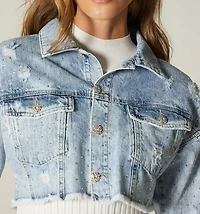 OVERSIZED SHORT CLASSIC JACKET WITH HOT