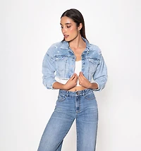 OVERSIZED SHORT CLASSIC JACKET WITH HOT
