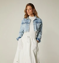 OVERSIZED SHORT CLASSIC JACKET WITH HOT