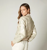 Bomber Jacket with Foil Effect