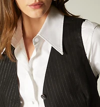 SLEEVELESS VEST WITH BUTTONS