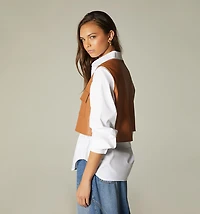 ASYMMETRIC VEST WITH HARDWARE
