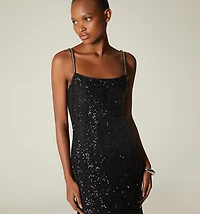 MIDI DRESS WITH TIE STRAPS