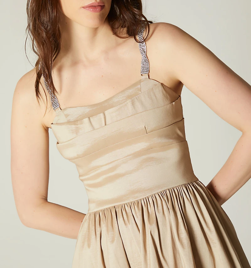 SHORT STRAP DRESS