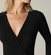 CROSSOVER LONG SLEEVE BODYSUIT