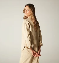 SHIRT BLOUSE WITH POCKETS AND SNAP BUTTONS