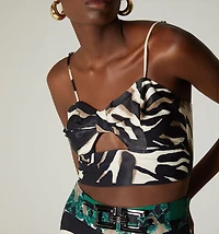 CROP STRAP BLOUSE