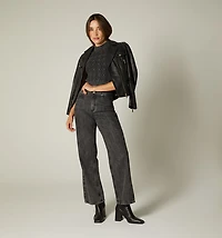 ACID WASH S/S BLOUSE