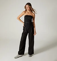 LONG STRAPLESS BLOUSE