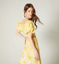 SHORT SLEEVE BLOUSE WITH FRONT CROSSOVER