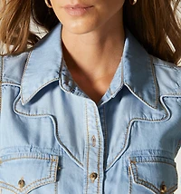 TIE-SLEEVE BLOUSE, WESTERN