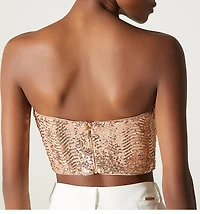 STRAPPY BLOUSE WITH V-NECKLINE