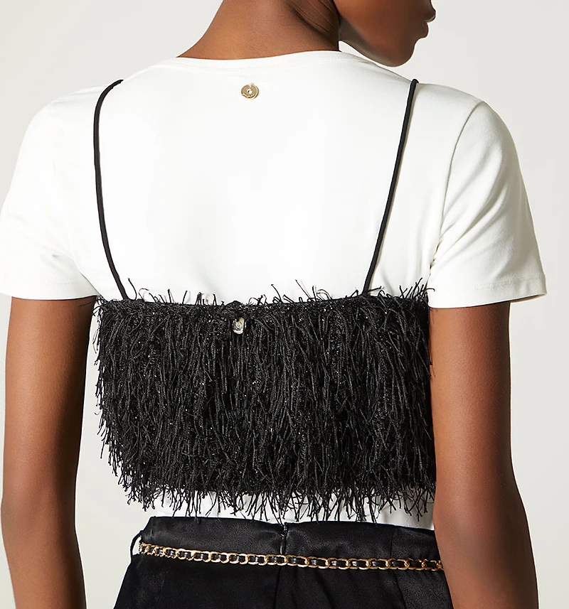 Fringe Crop Blouse