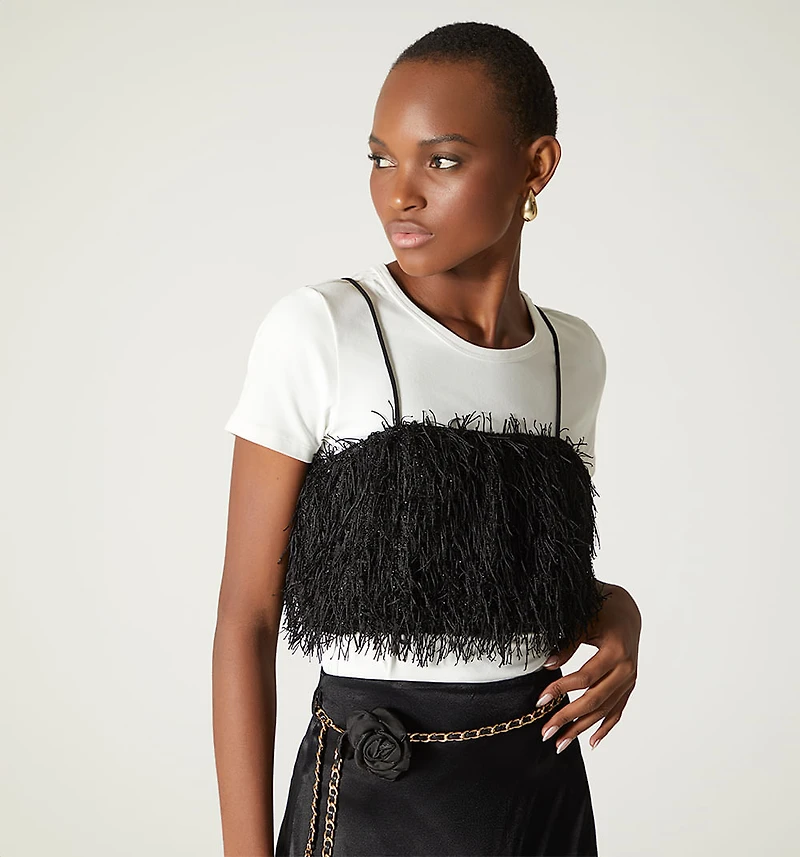 Fringe Crop Blouse