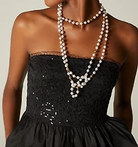 STRAPLESS PEPLUM BLOUSE