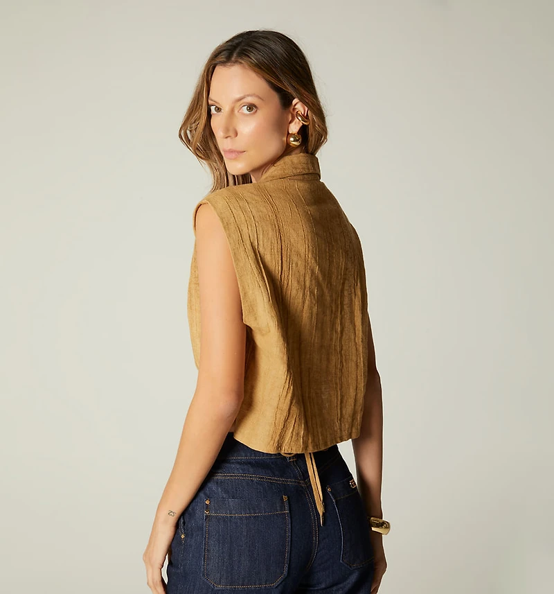 CROSSOVER BLOUSE