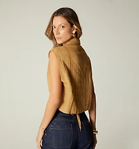 CROSSOVER BLOUSE