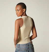 BASIC SLEEVELESS BLOUSE