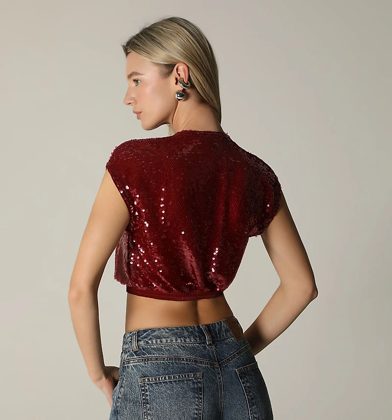CROSS SLEEVELESS BLOUSE