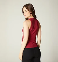 BASIC SLEEVELESS BLOUSE