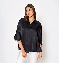 LONG SLEEVE BATWING BLOUSE