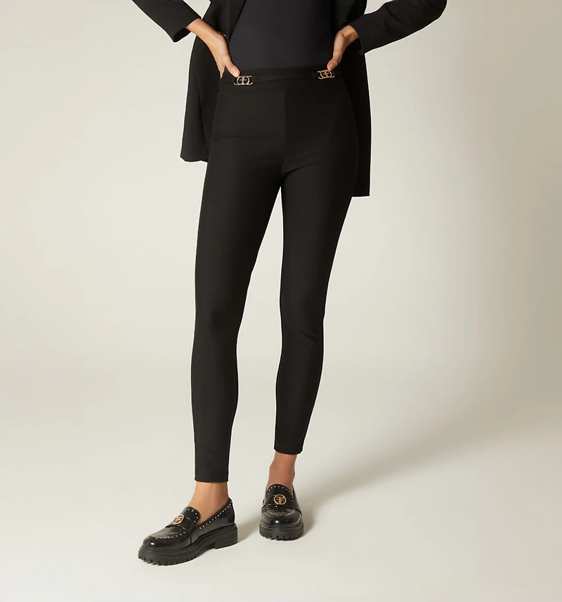 Straight Leg Leggings with Hardware Preti
