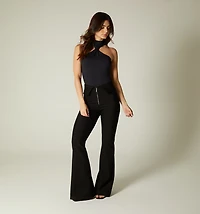 HIGH WAIST SKINNY LEG PANTS WITH DETAIL
