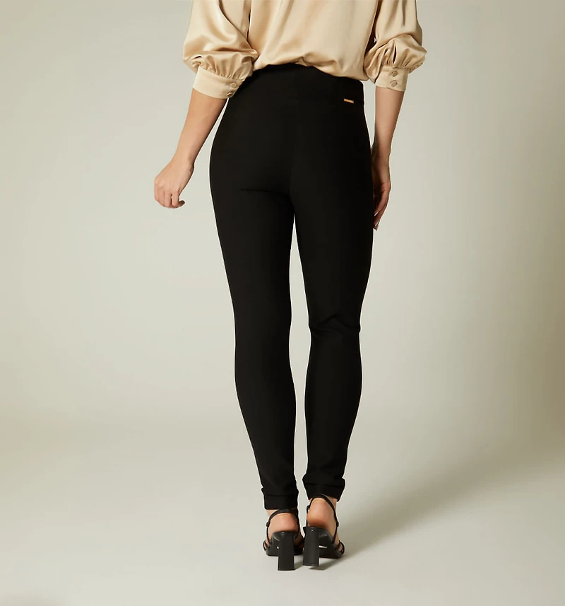 HIGH WAIST SKINNY LEG LEGGINGS WITH DETAIL