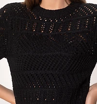 CROCHET SWEATER WITH LUREX