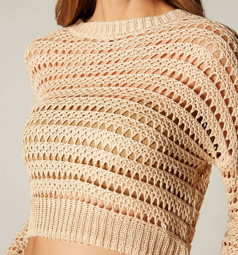 OPEN KNIT SWEATER