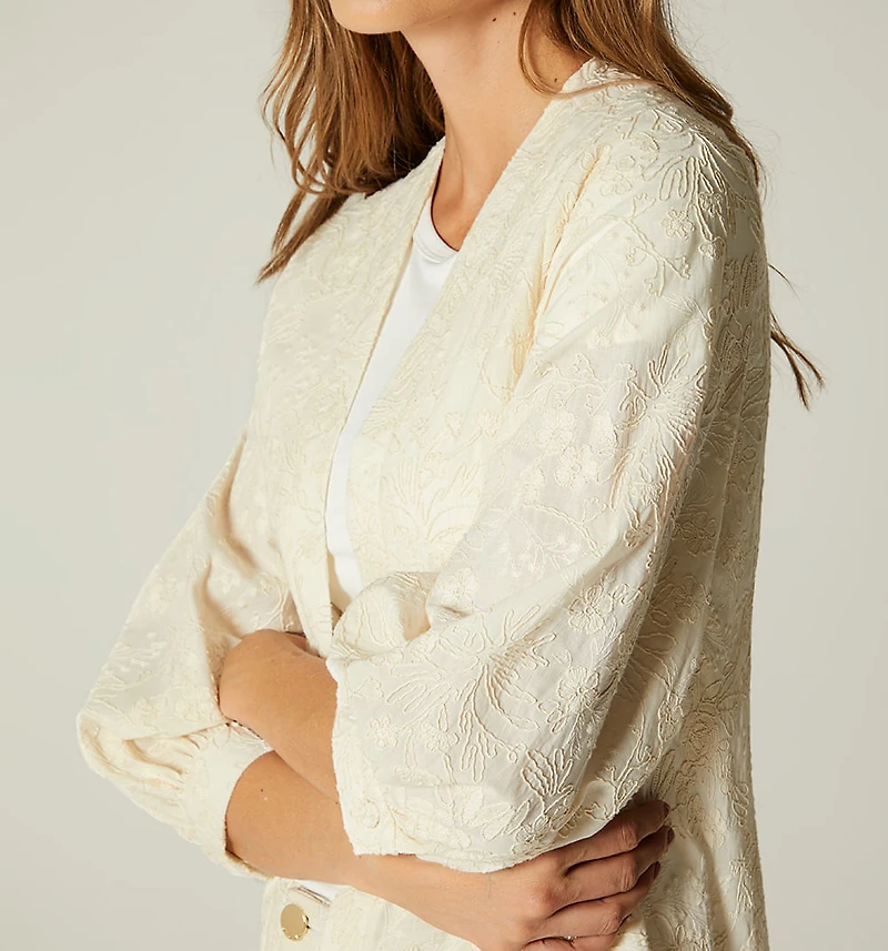 KIMONO STYLE OVERCOAT WITH BELL SLEEVES