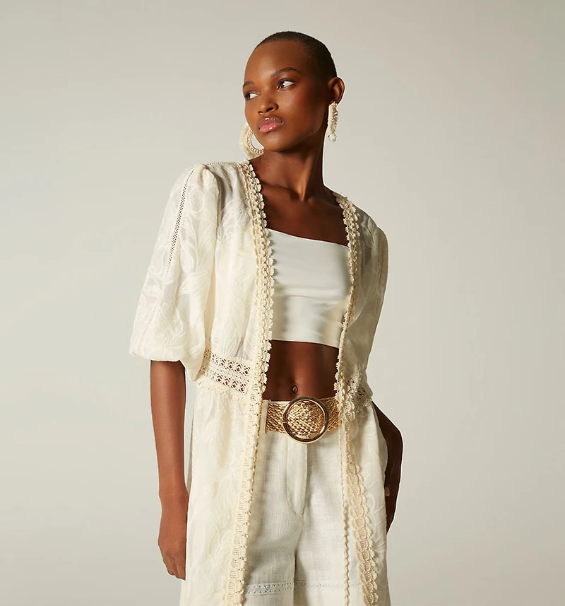 Overcoat 3/4 Sleeve with Accessories
