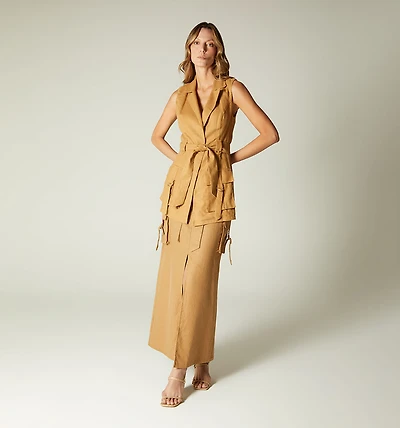 OVERCOAT WITH BELT AND POCKETS TYPE