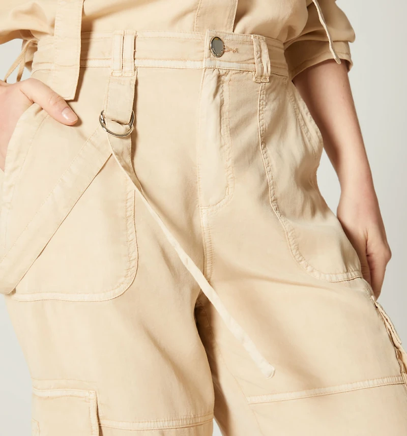 PALAZZO JEAN, HIGH WAIST, UTILITY POCKETS