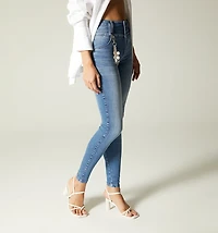 HIGH WAIST ULTRASLIM JEAN, WIDE WAISTBAND